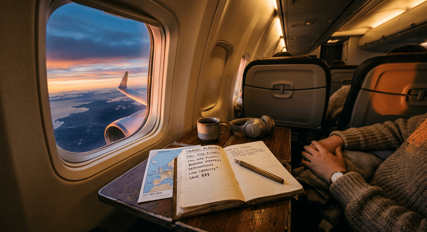How to Score the Cheapest Fall 2026 Flights with Record Airline Capacity